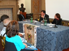 Conferenza stampa a Roma, il 3 ottobre, all'IILA (Istituto Italo-Latino Americano): Patricia Rivadeneira, Segretario Culturale IILA e Rodrigo Diaz, Direttore del Festival